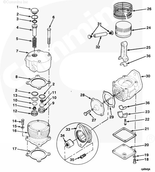 Holset Air Compressors Master Repair Manual 208002 Component